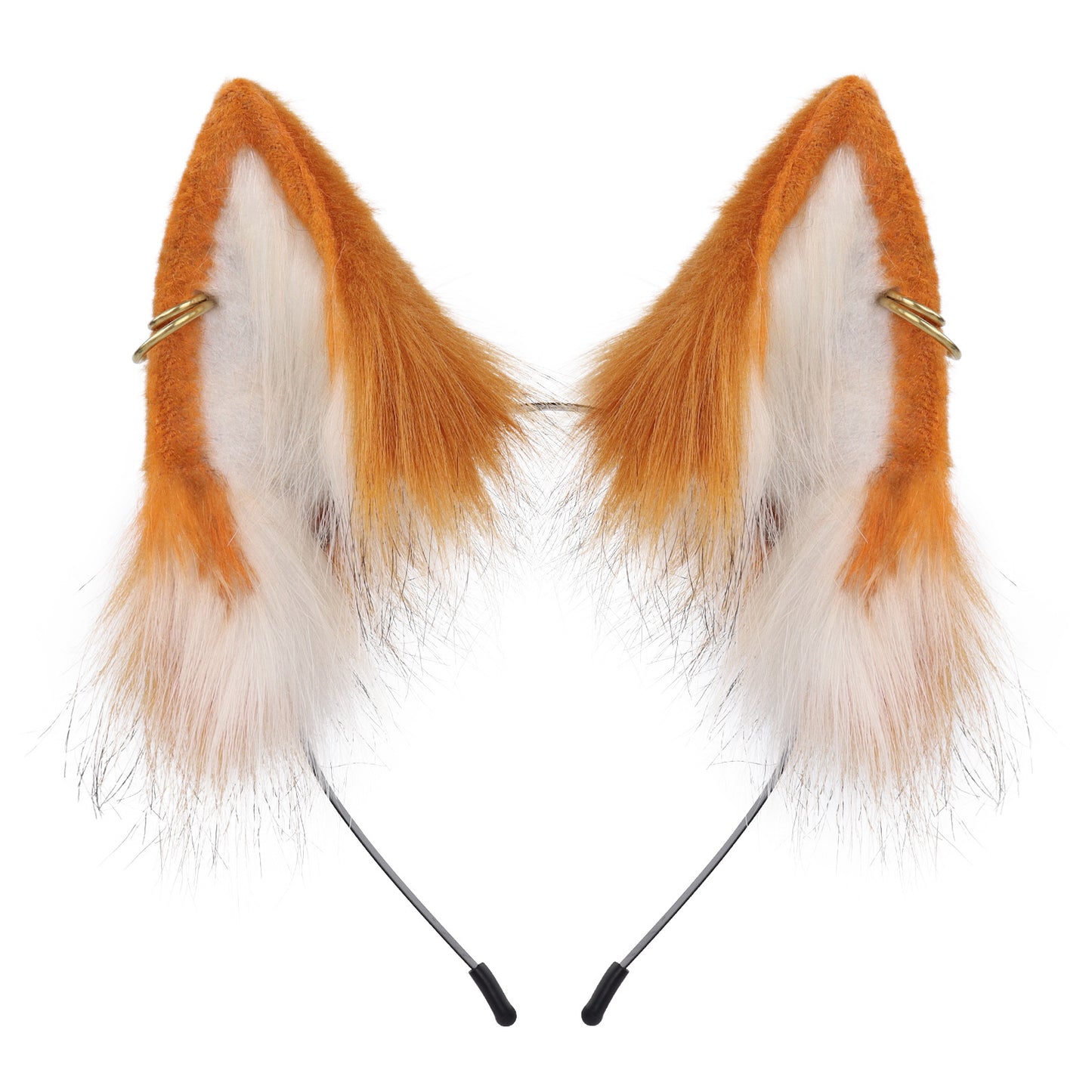 Faux Fur Fox Ears Cosplay Headband Accessory Handmade Animal Ears Hairband Live Stream Cat Ears Headwear