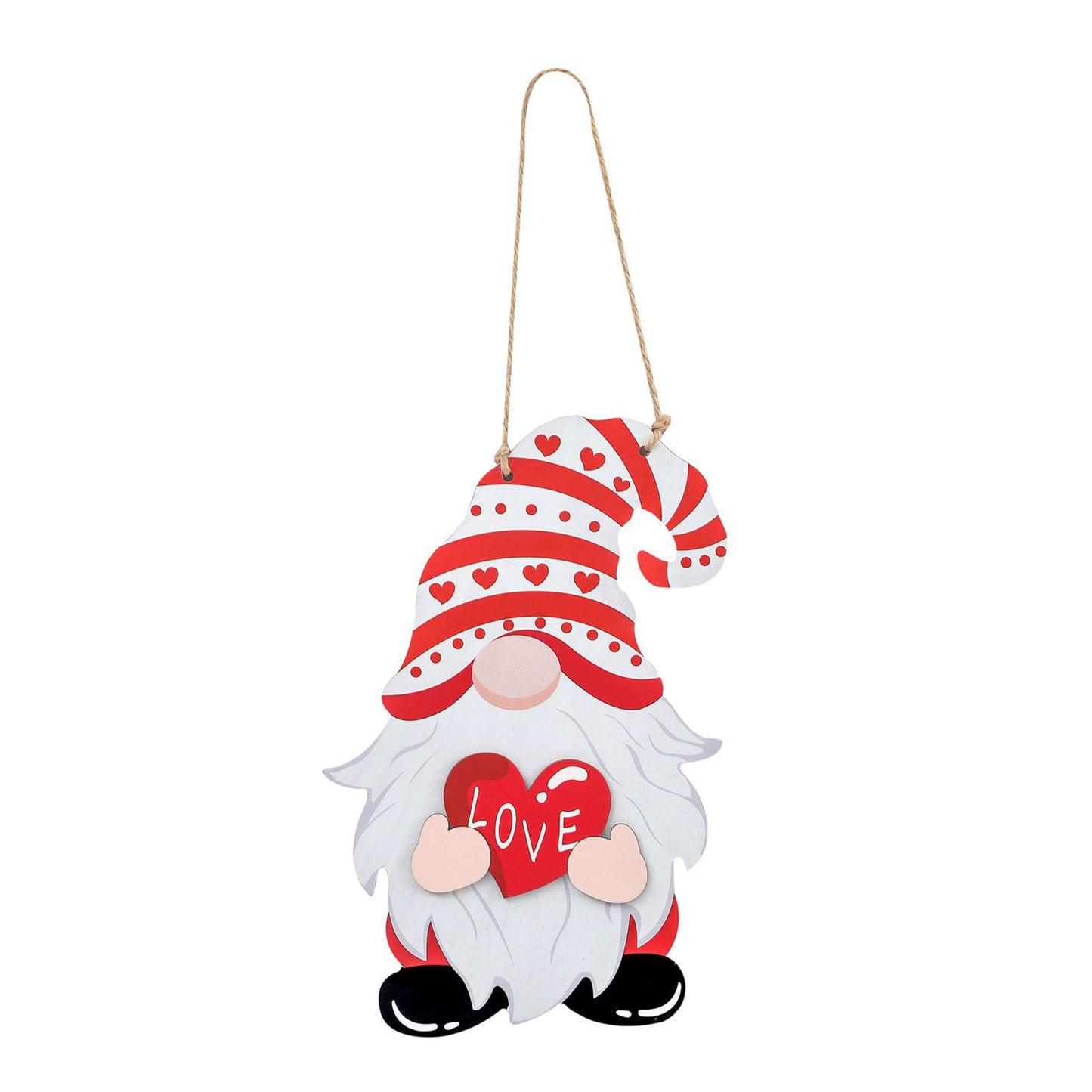 Festive Wooden Hanging Ornament for Independence Day, Halloween, Harvest Festival - Creative Faceless Doll Christmas Decoration