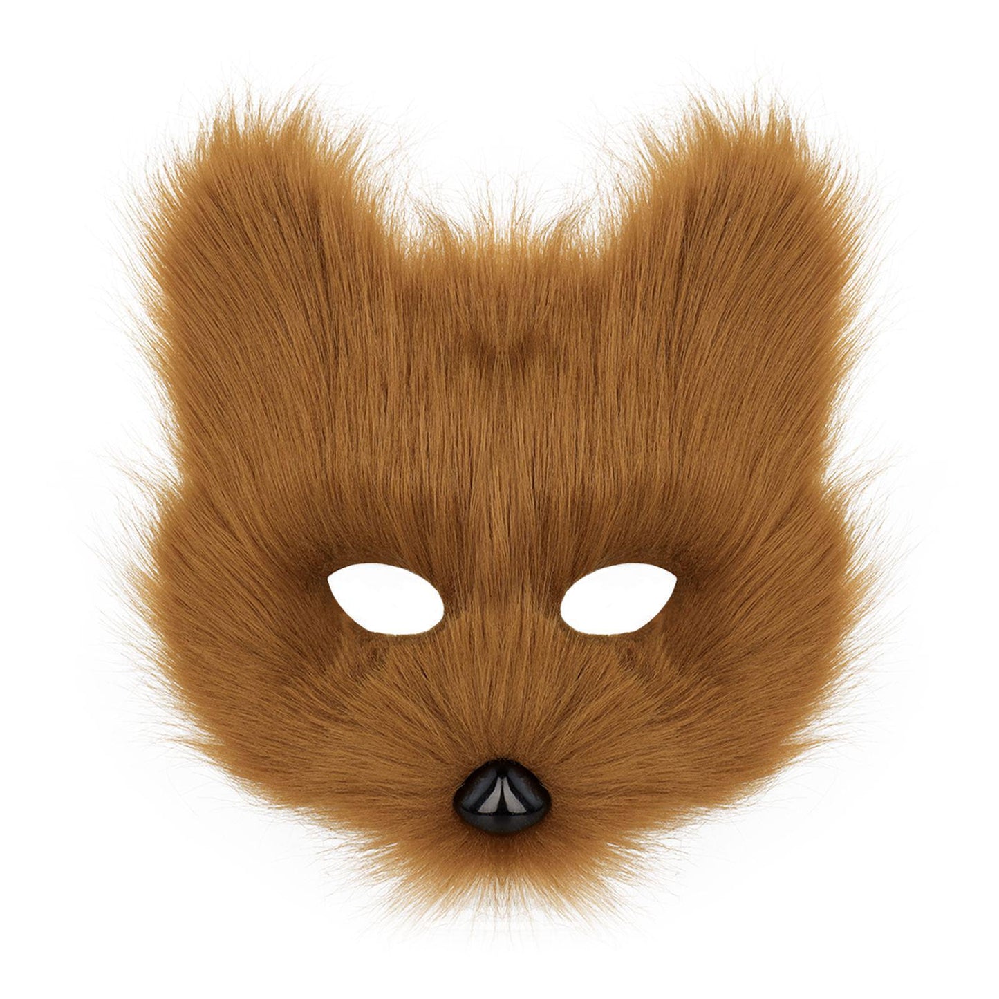 Halloween Party Furry Half-Face Cat Fox Mask Cosplay Cat Face Mask Accessory