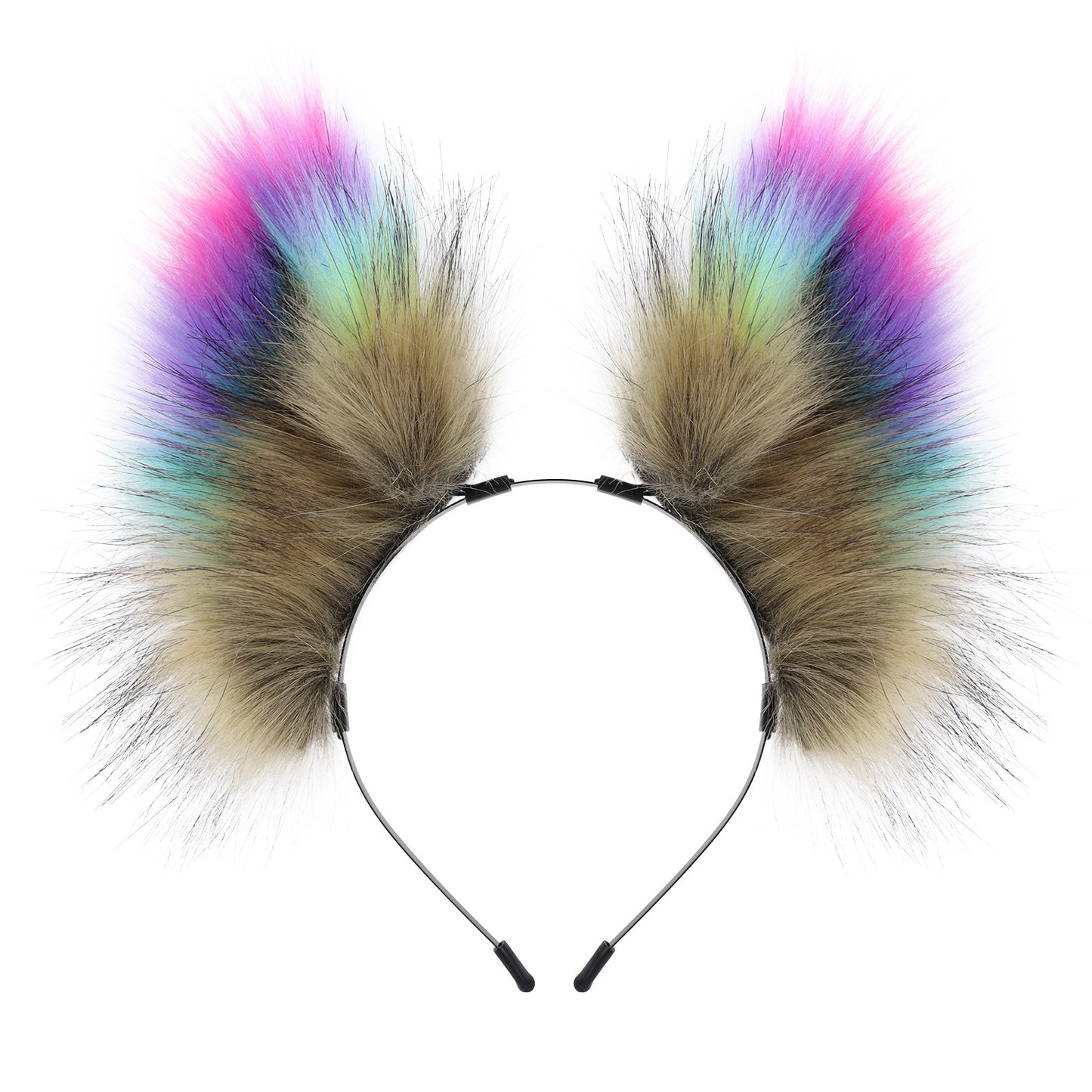 Handmade Colorful Plush Cat Ear Fox Headband Accessory Realistic Animal Ears Lolita Animal Ears Headband Summer Style