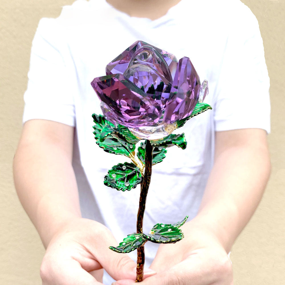 Crystal Rose Ornament