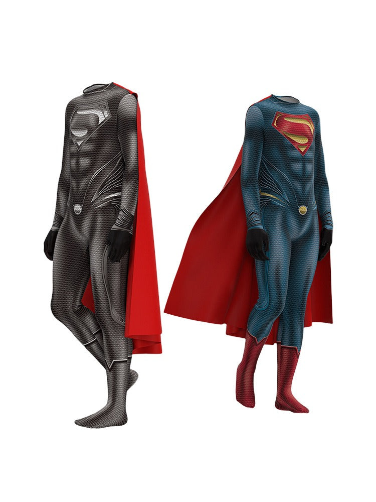 Halloween party Superman Iron Man costume Clark Kent cosplay jumpsuit