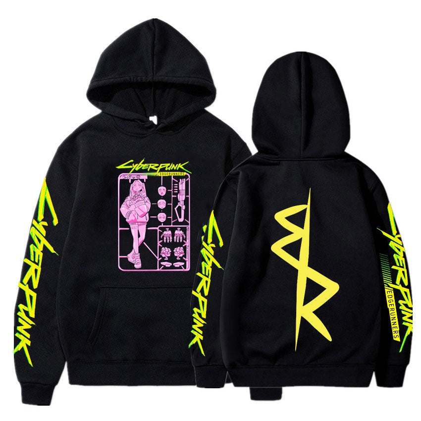 Cyberpunk: Edgerunners Rebecca Graphic Hoodie – Unisex Pullover | 7 Colors | XS–3XL