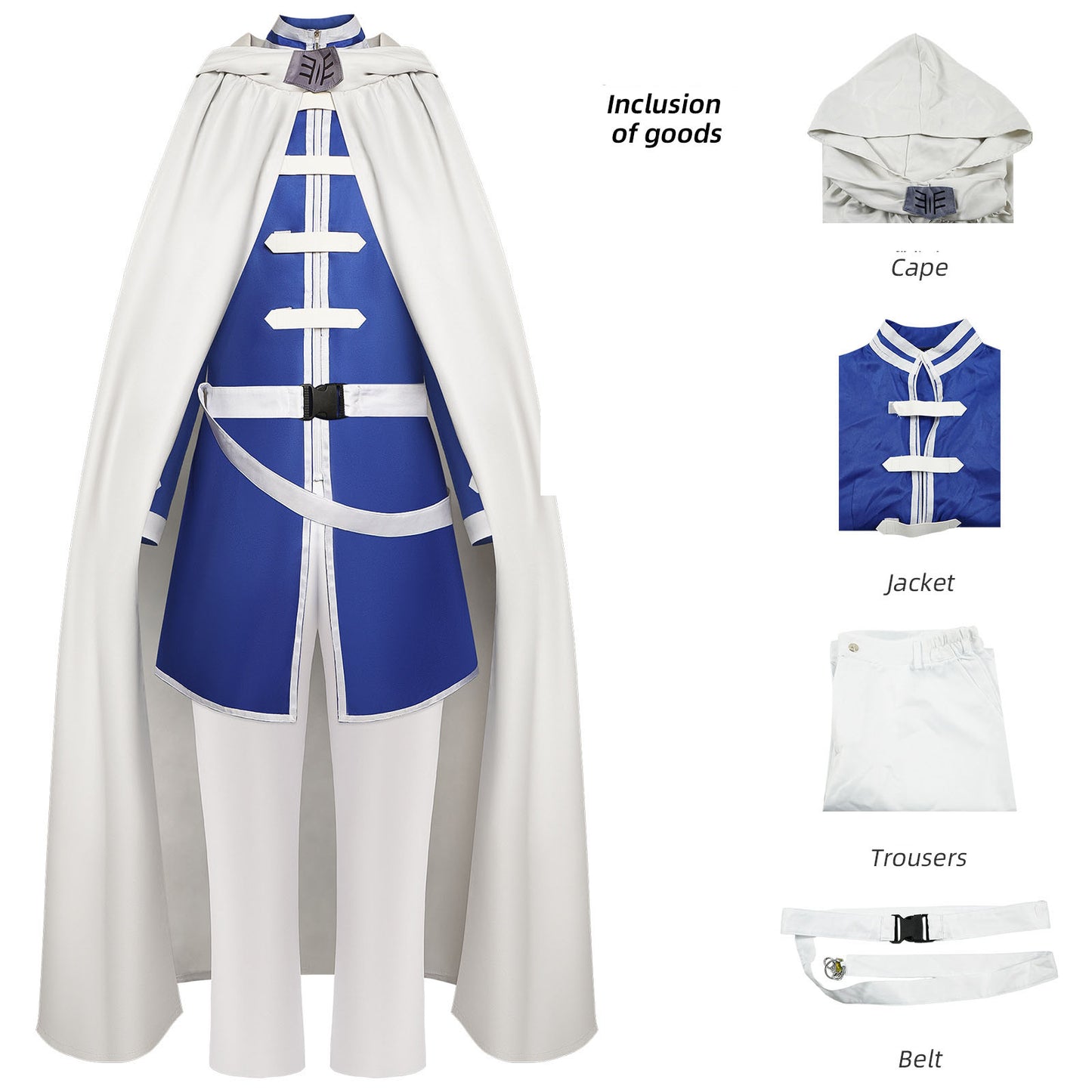 Simmel Cosplay Costume – Frieren: Beyond Journey's End | Blue & White Anime Outfit