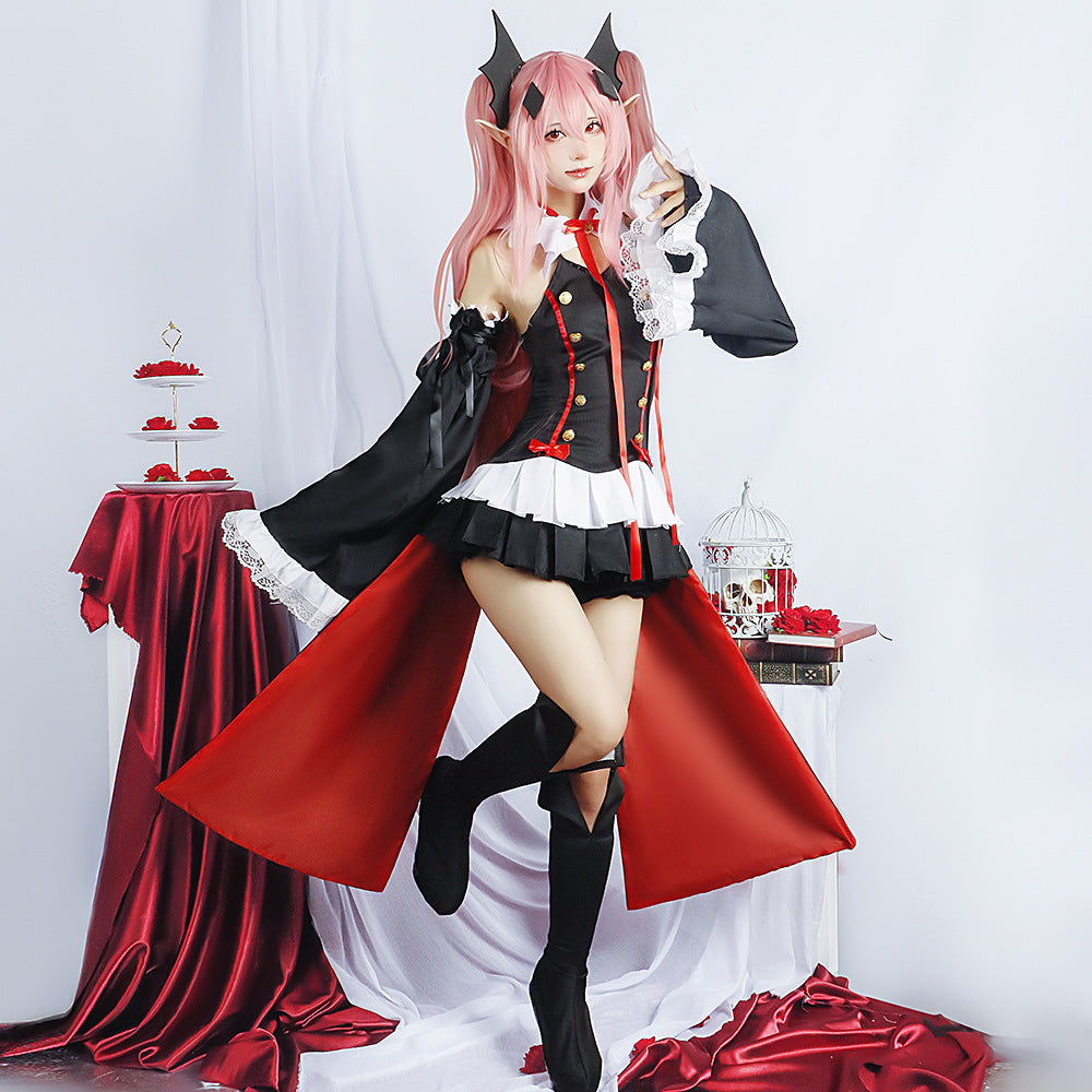 Kururu Cosplay Costume – Seraph of the End | Women's Full Set + Wig Option