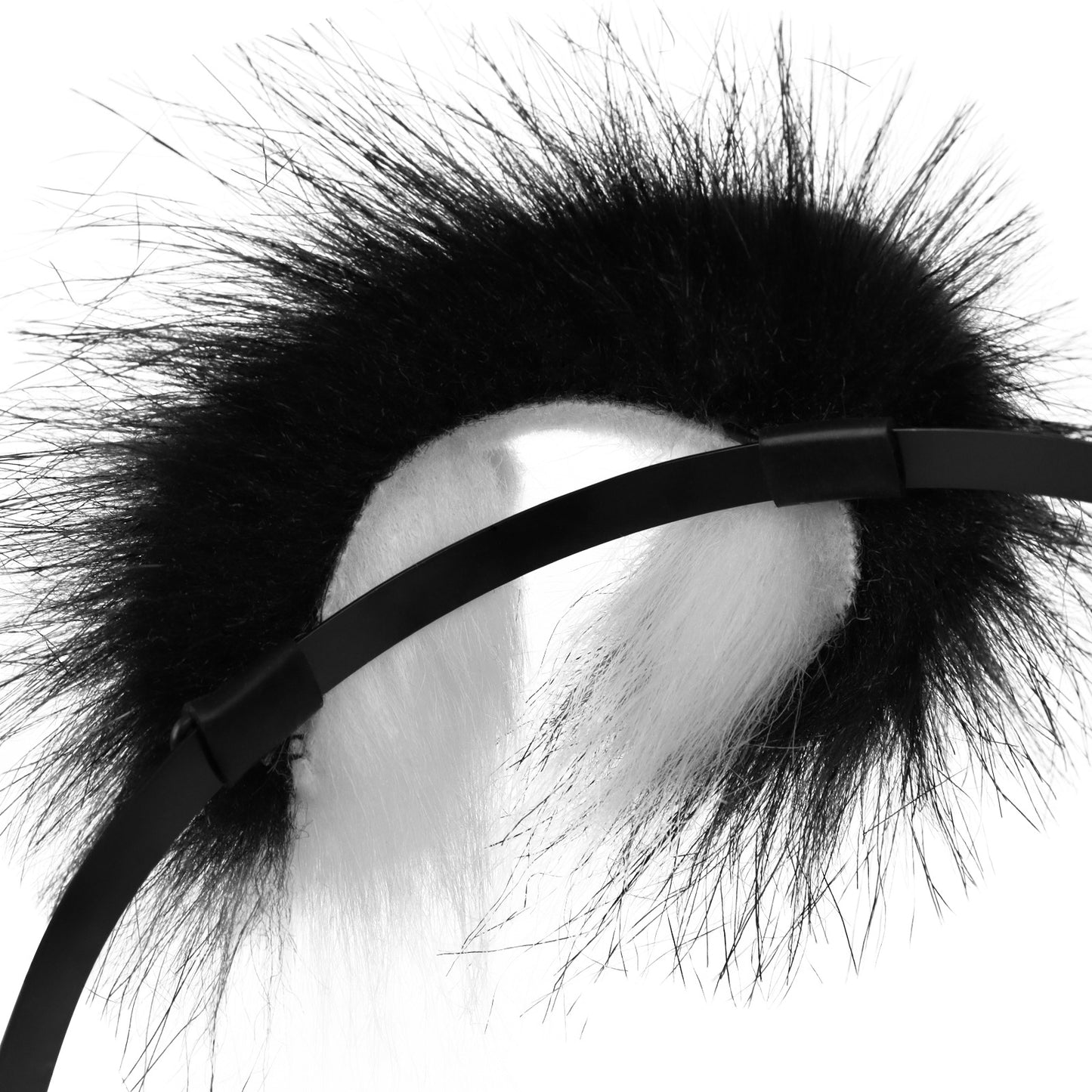 Faux Fur Fox Ears Cosplay Headband Accessory Handmade Animal Ears Hairband Live Stream Cat Ears Headwear