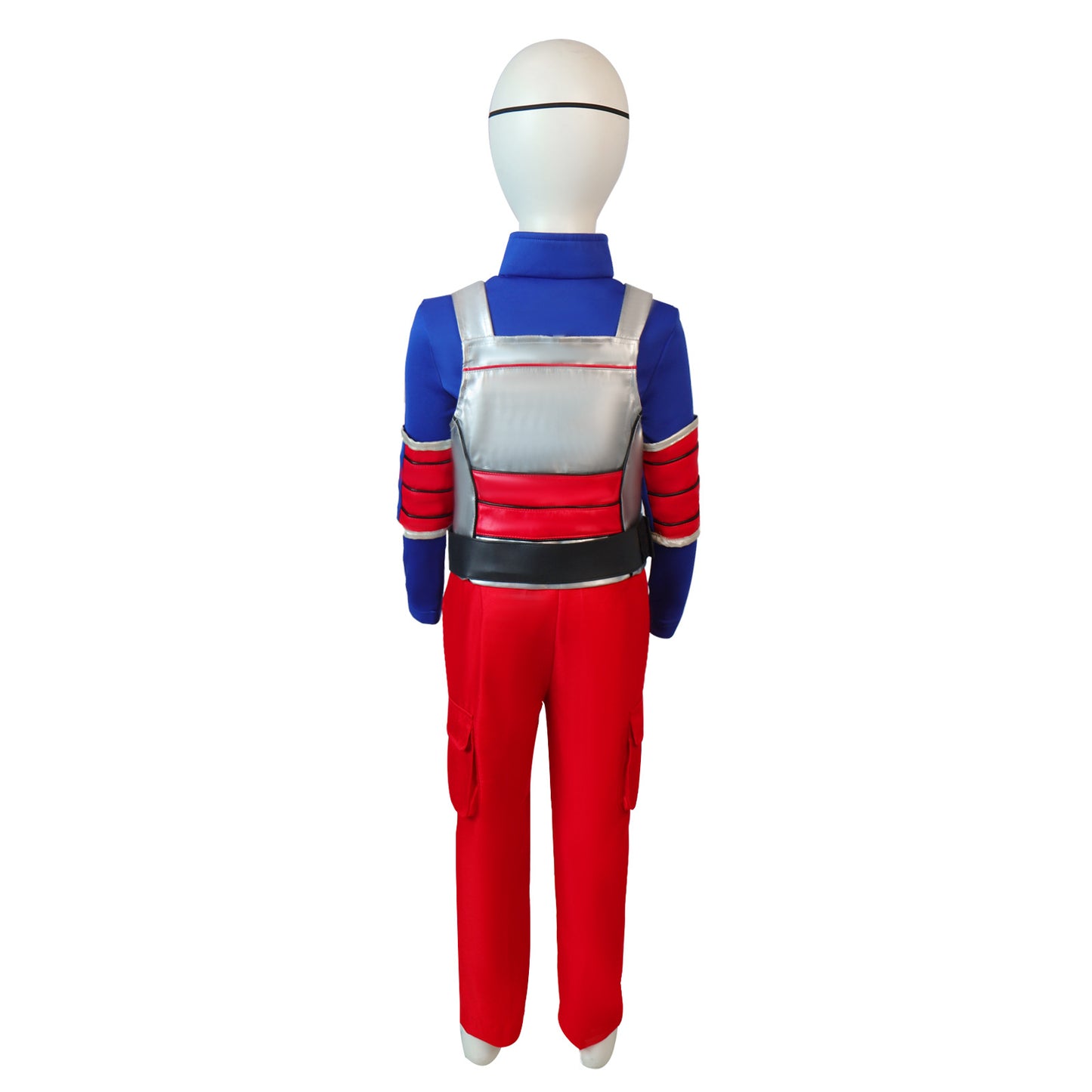 Kid Danger Cosplay Costume – Henry Danger (Nickelodeon) | Blue Jacket, Silver Vest, Red Pants, Mask & Gloves | Adults & Kids