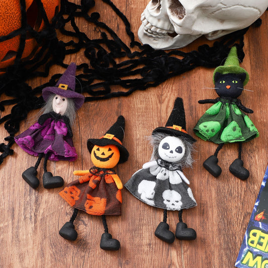 Halloween Decorations Pumpkin Ghost Witch Doll Party Ornament Hanging Decoration