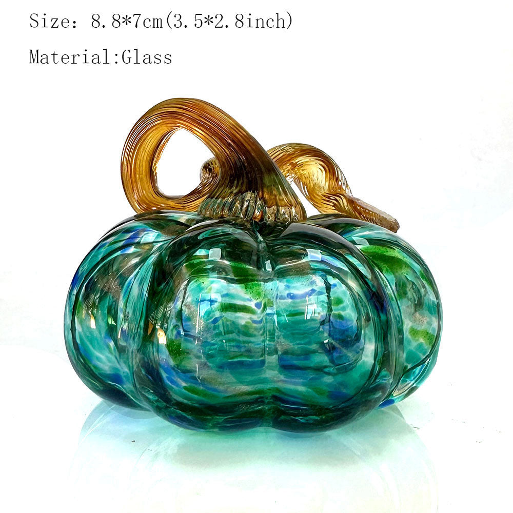 Pumpkin glass ornaments for home decoration