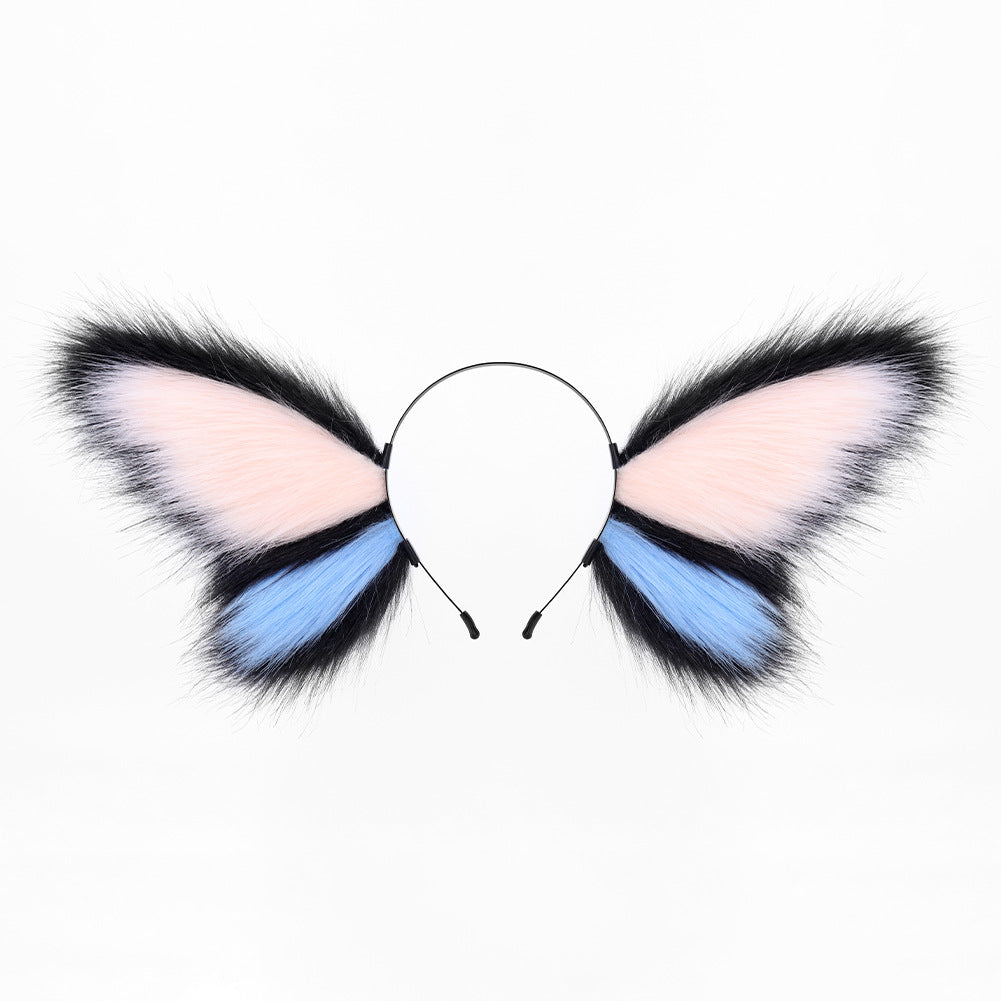 Halloween Headwear Animated Butterfly Hairband Elf Beast Ears KC Beast Head Accessory Multi-color Exaggerated Beast Ears Hairband