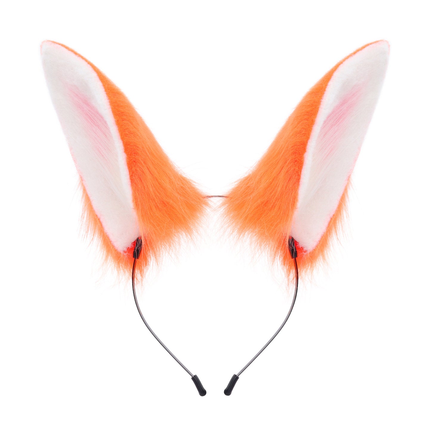Cute Plush Rabbit Ears Hair Accessory for Anime Cosplay Costume, Realistic Animal Ears Headband Hairband