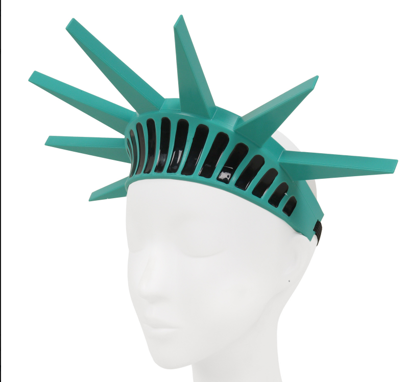 Halloween Statue of Liberty Headband Party Costume Accessory Role Play Decor