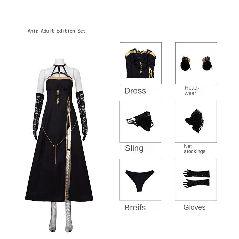 Yor Forger Cosplay Costume – Spy x Family | Thorn Princess Black Gown Set