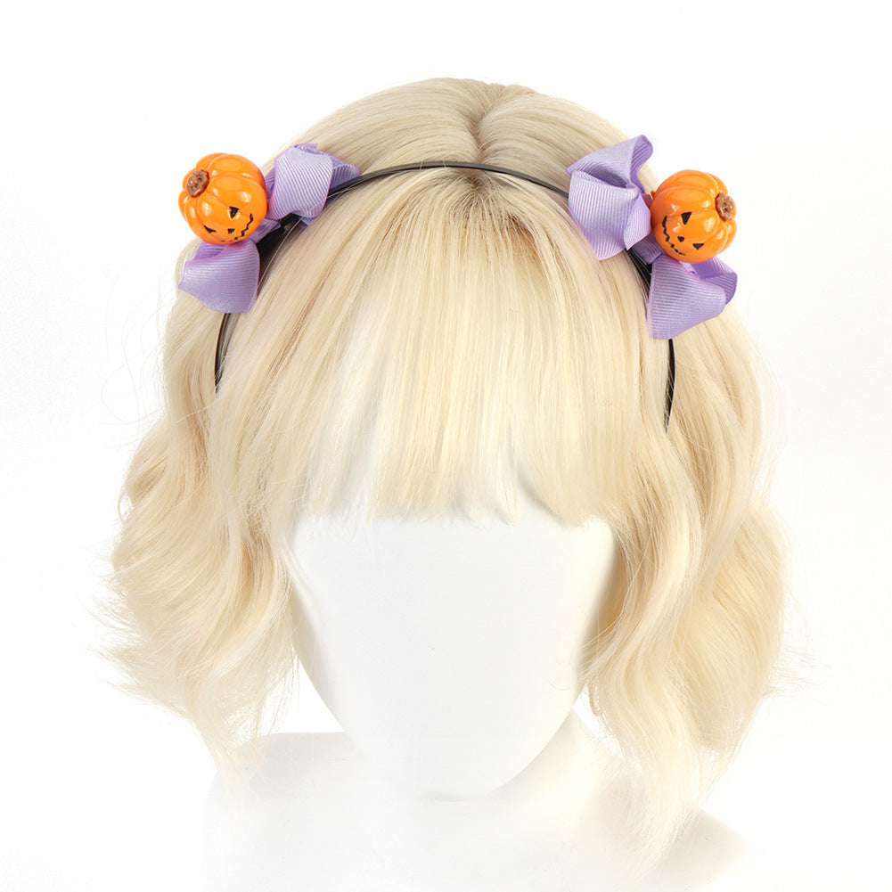 Halloween Pumpkin Headband Original Handmade Christmas Decoration Hair Accessory Cosplay Headband Cute Prop