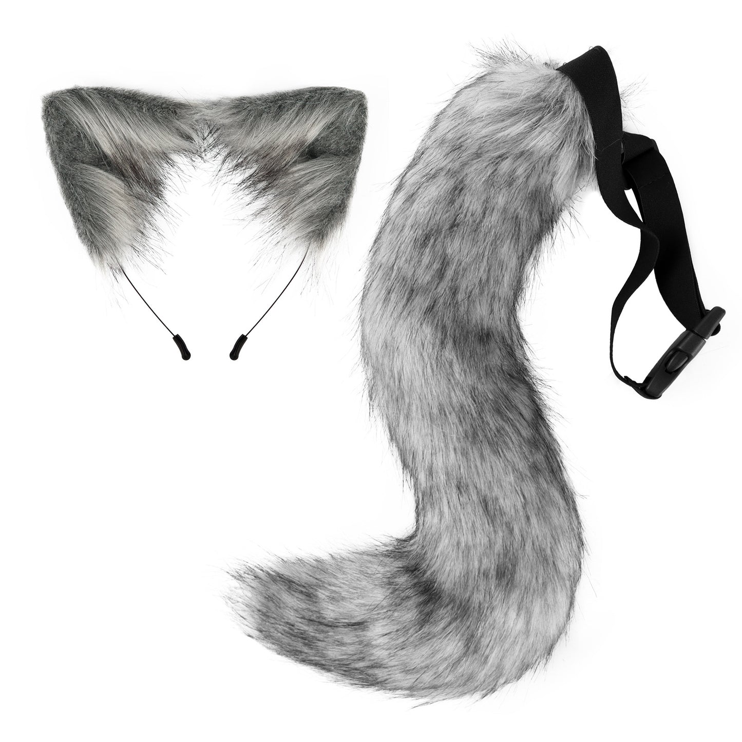 Halloween Cosplay Fake Fox Fur Tail Costume Accessory Animal Tail Cat Ear Headband Hairband Drop Shipping