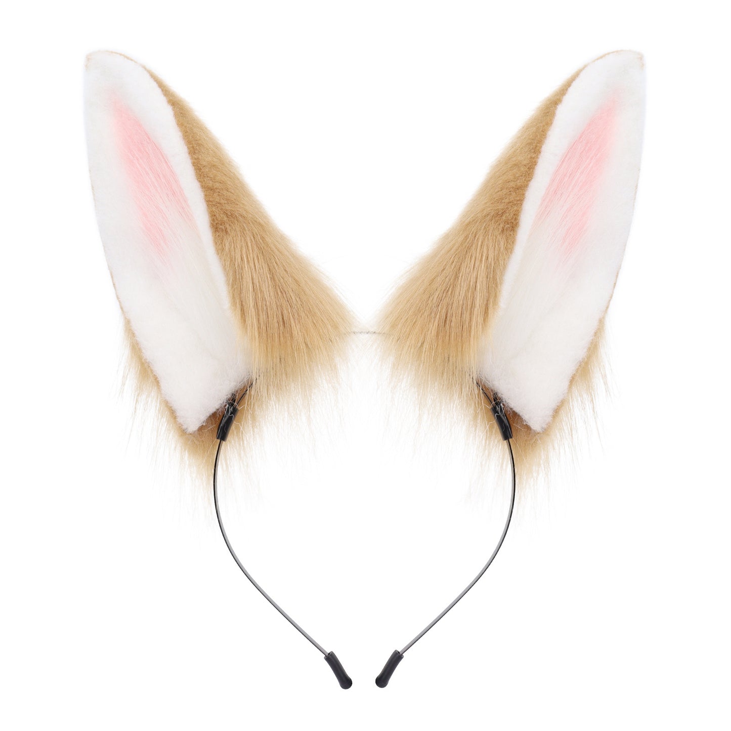 Cute Plush Rabbit Ears Hair Accessory for Anime Cosplay Costume, Realistic Animal Ears Headband Hairband