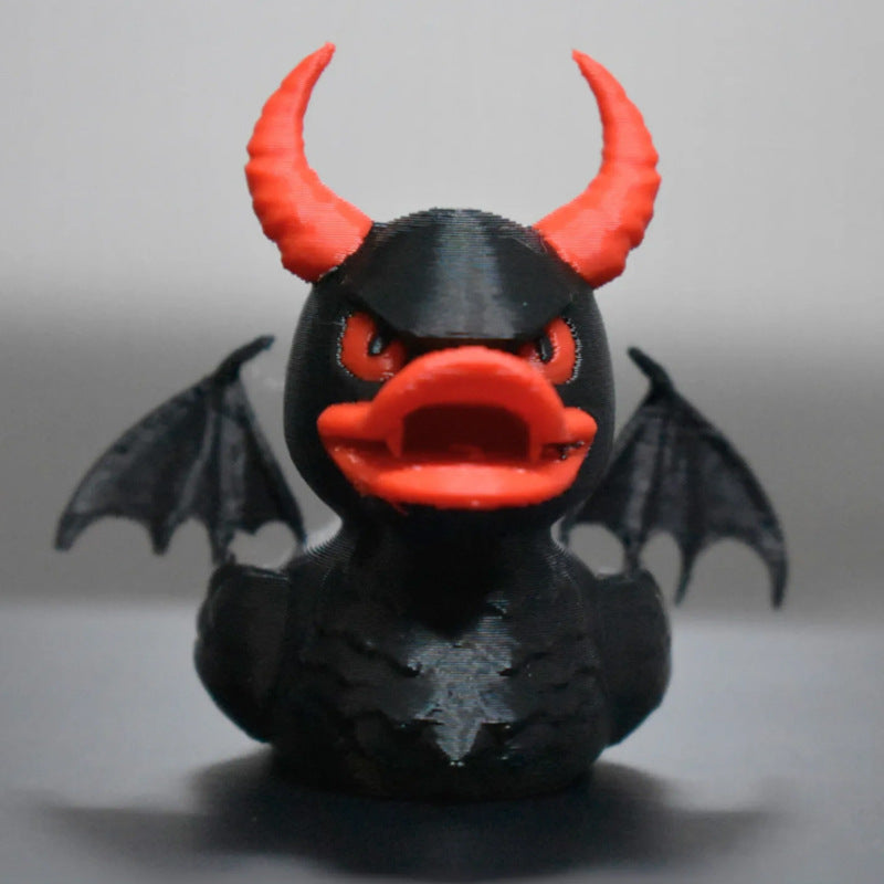 3D Printed Duck Collection Featuring Iron Man and Venom Designs - Creative Personality Toy for Desk Decoration