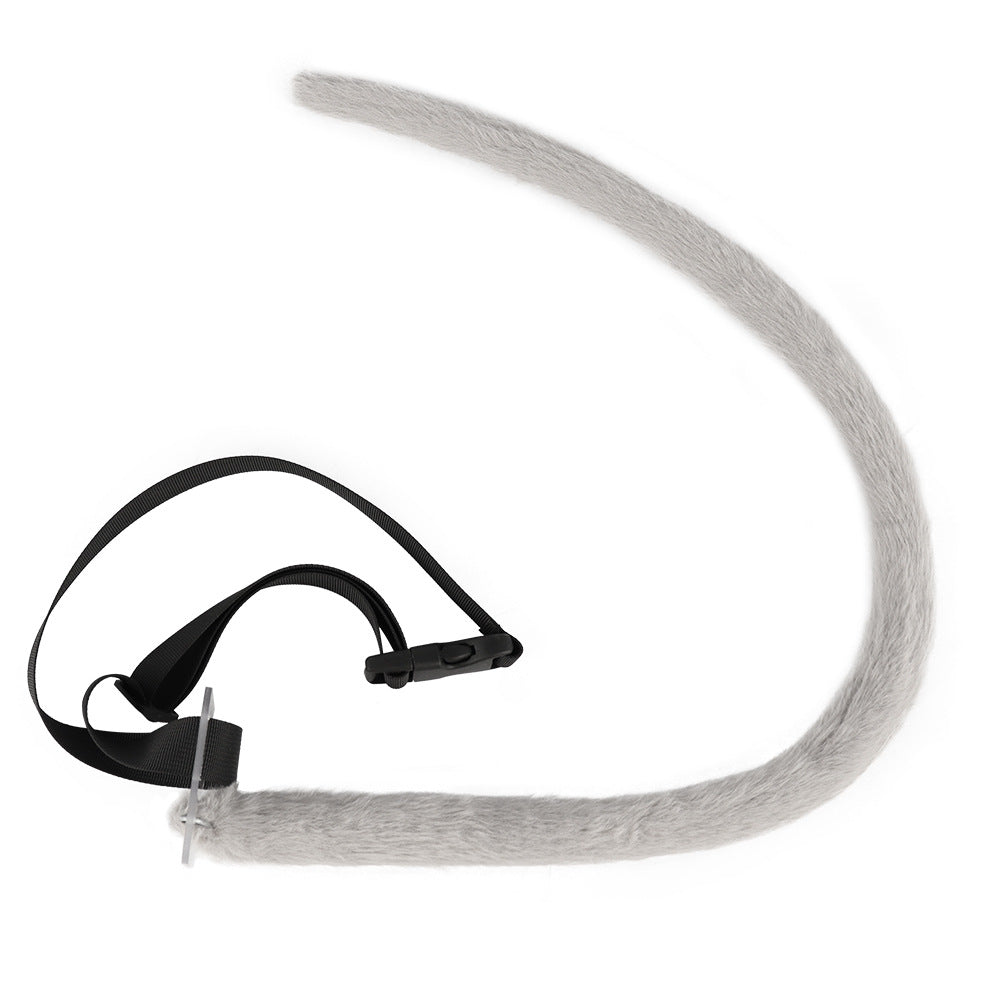 Hamster Costume Cosplay Furry Mouse Ears Headband for Anime Convention, Animal Ears and Tail Accessories