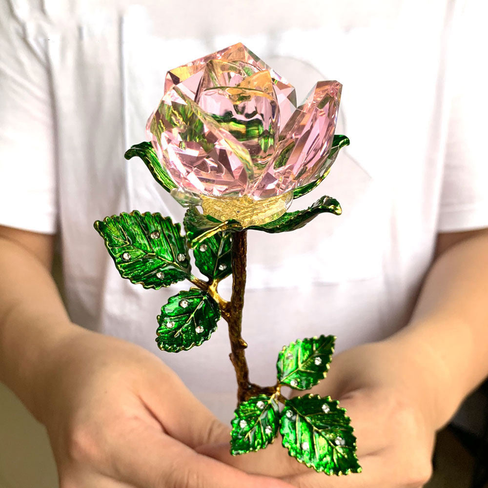 Crystal Rose Ornament