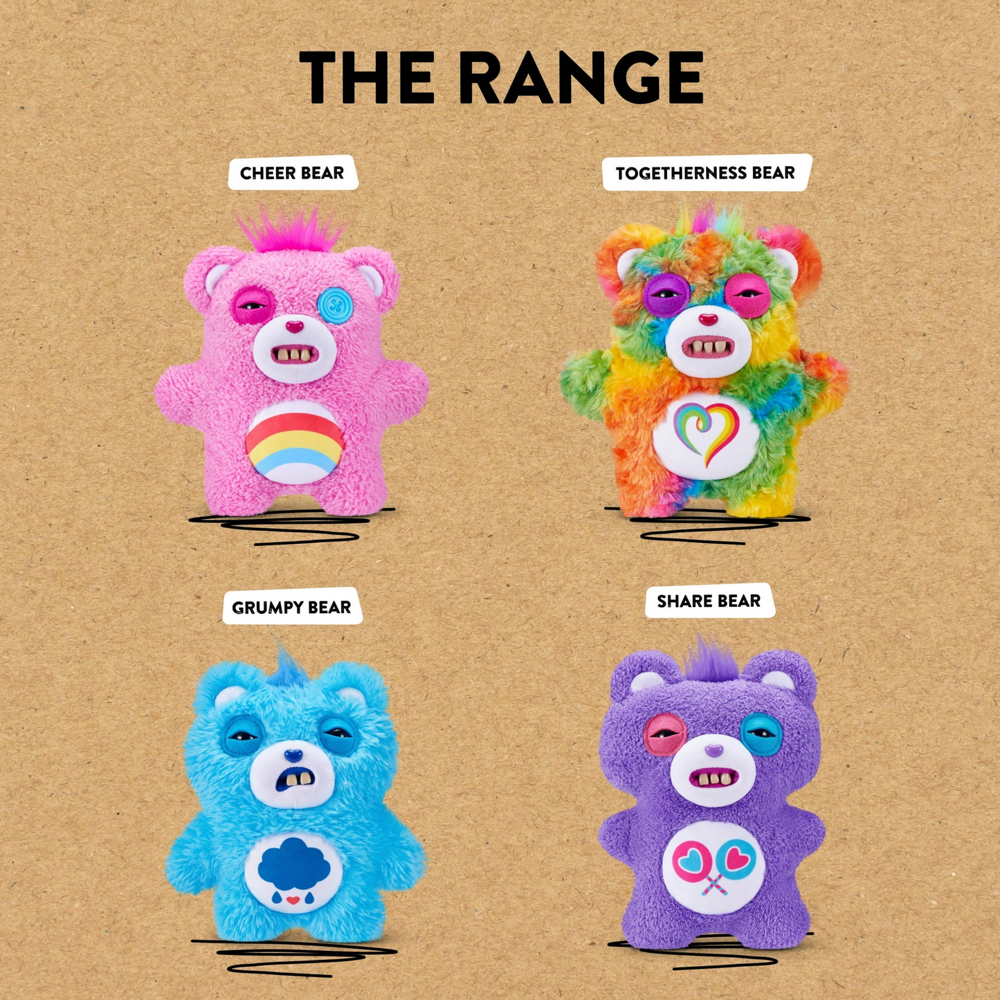 Fuggler Care Bears 9 inch