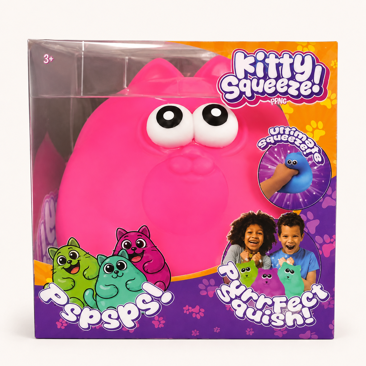 Kitty Squeeze Pink Cat