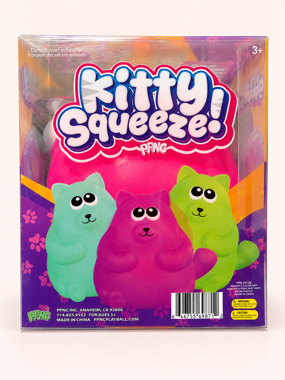 Kitty Squeeze Pink Cat