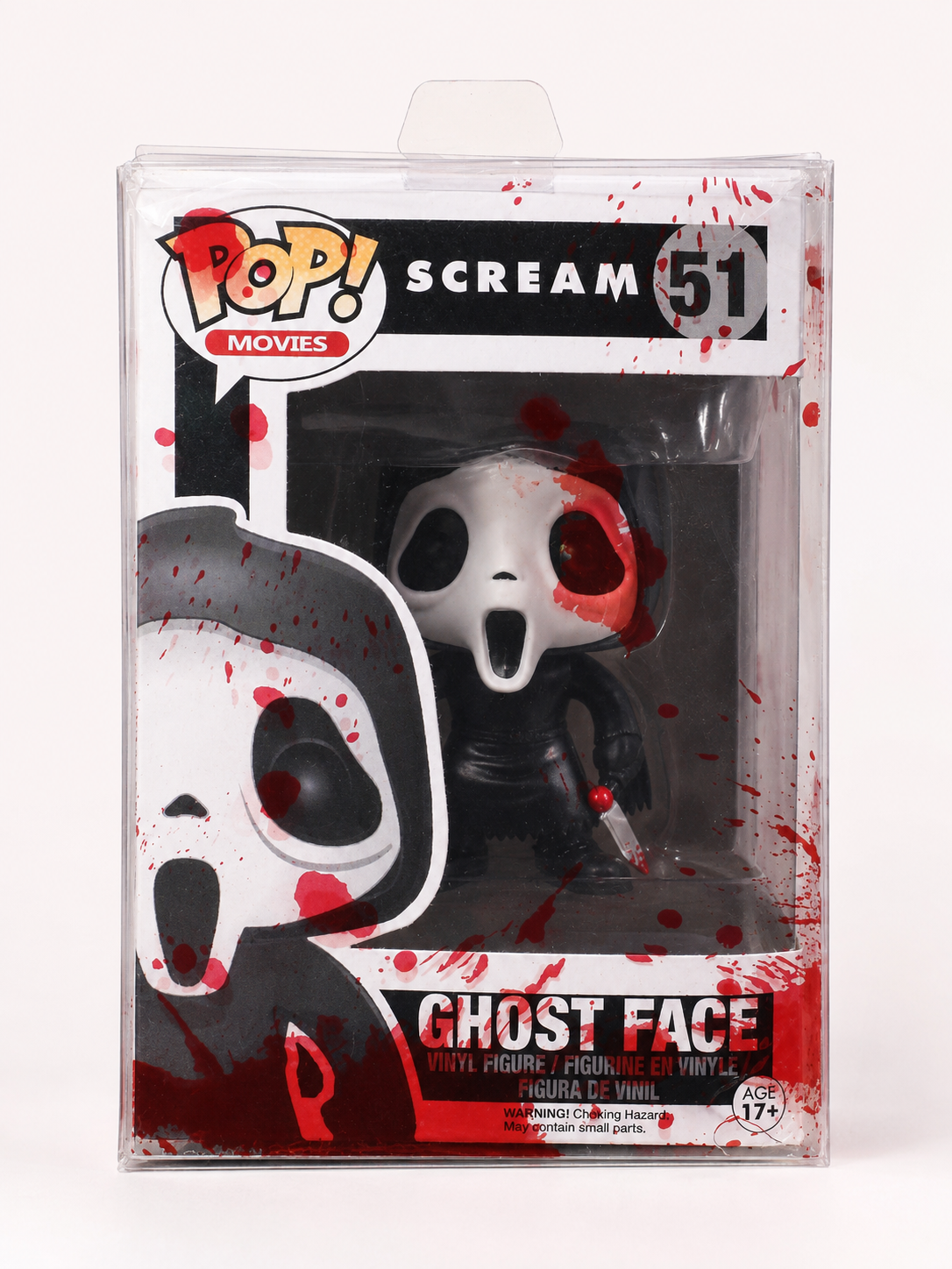 Scream Ghost Face #51 Blood-Splatter Vinyl Figure with Protective Case