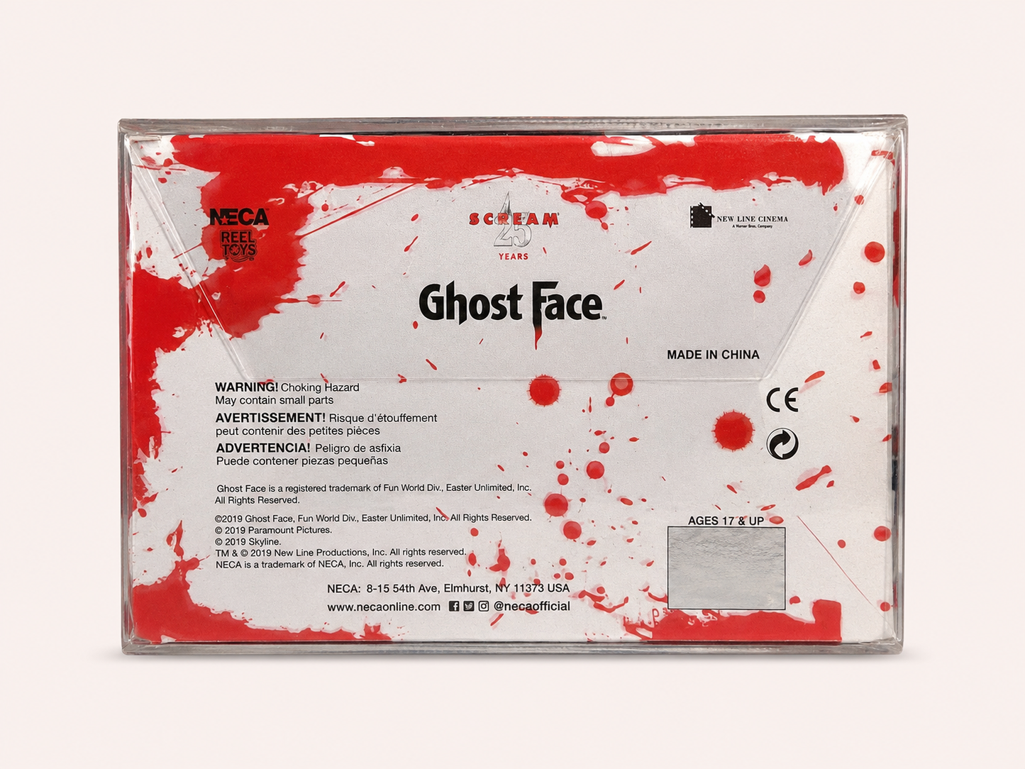 Scream Ghost Face #51 Blood-Splatter Vinyl Figure with Protective Case
