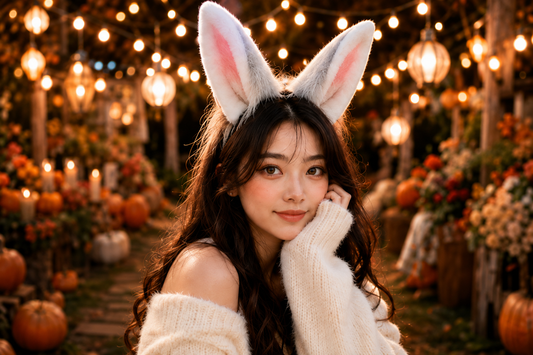 Cute Plush Rabbit Ears Hair Accessory for Anime Cosplay Costume, Realistic Animal Ears Headband Hairband