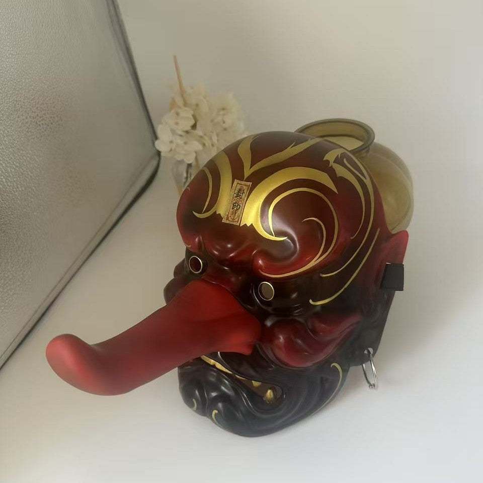 Tengu Demon Mask Resin ABS Ornament Gift Decoration Folk Culture Element