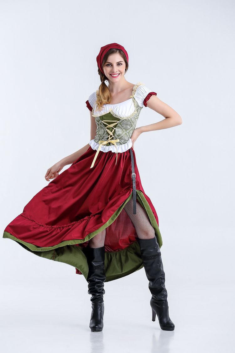 Halloween Oktoberfest Costume Dingdong Outfit Qingdao Beer Festival Costume Beer Girl Costume Stage Wear Drop Shipping