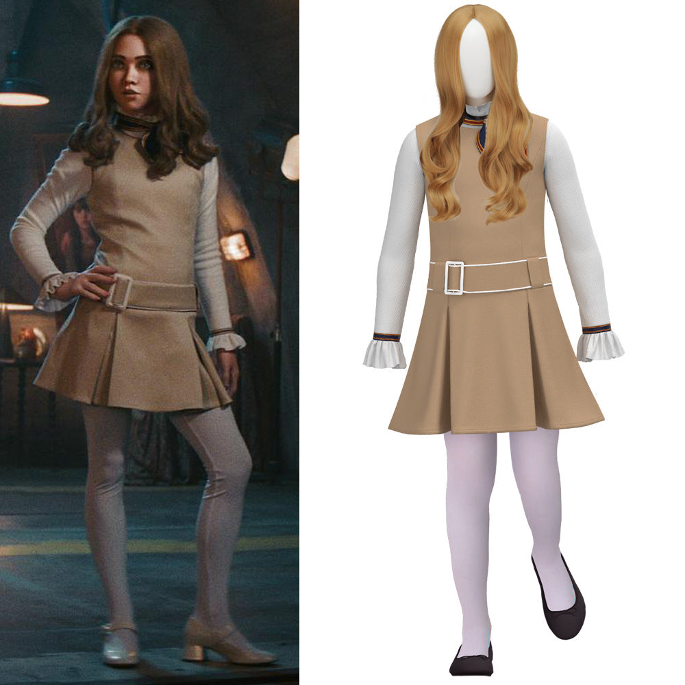 Jame Megan Cosplay Dress M3GAN 2.0 Female Lead Style Halloween Kids Performance Costume Cosplay Clothing