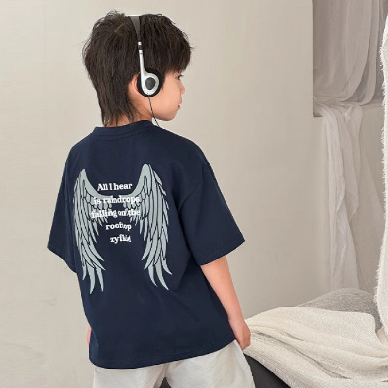 Children's Boys Short Sleeve T-Shirt Printed Casual Top