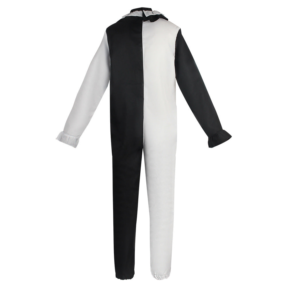Pierrot Clown Halloween Costume – Black & White Jumpsuit | Men's, Women's & Kids'