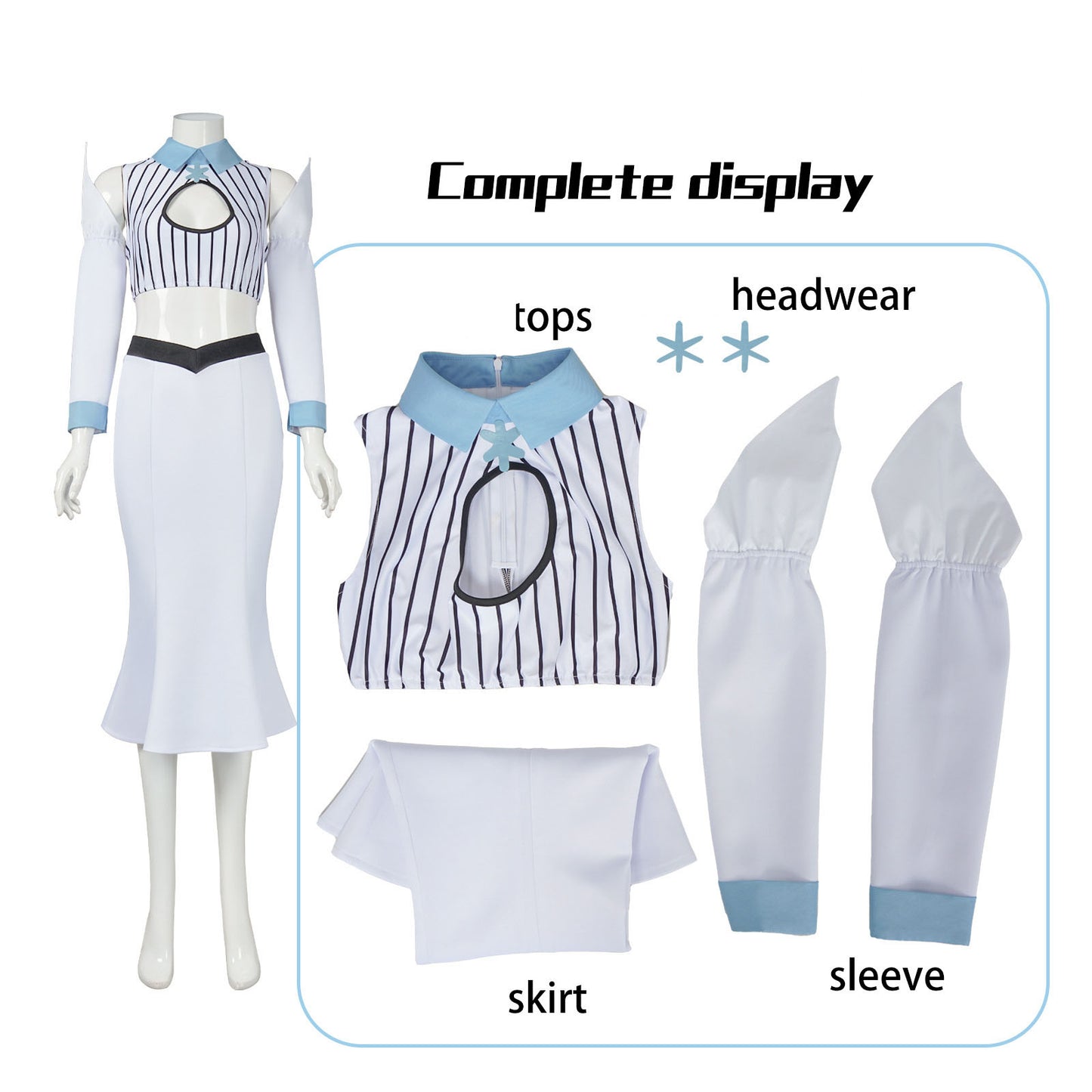 Orihime Inoue Cosplay Costume – Bleach Hueco Mundo Outfit | Women's Full Set