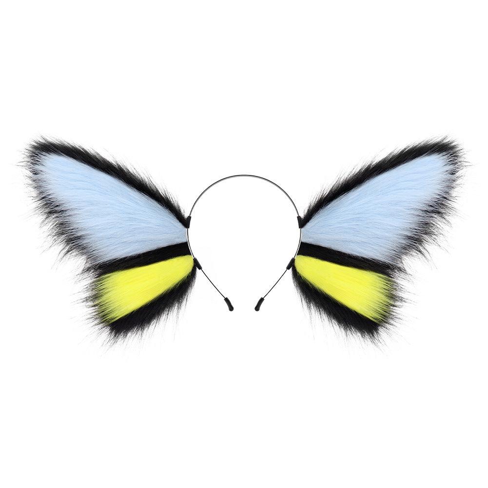Halloween Headwear Animated Butterfly Hairband Elf Beast Ears KC Beast Head Accessory Multi-color Exaggerated Beast Ears Hairband