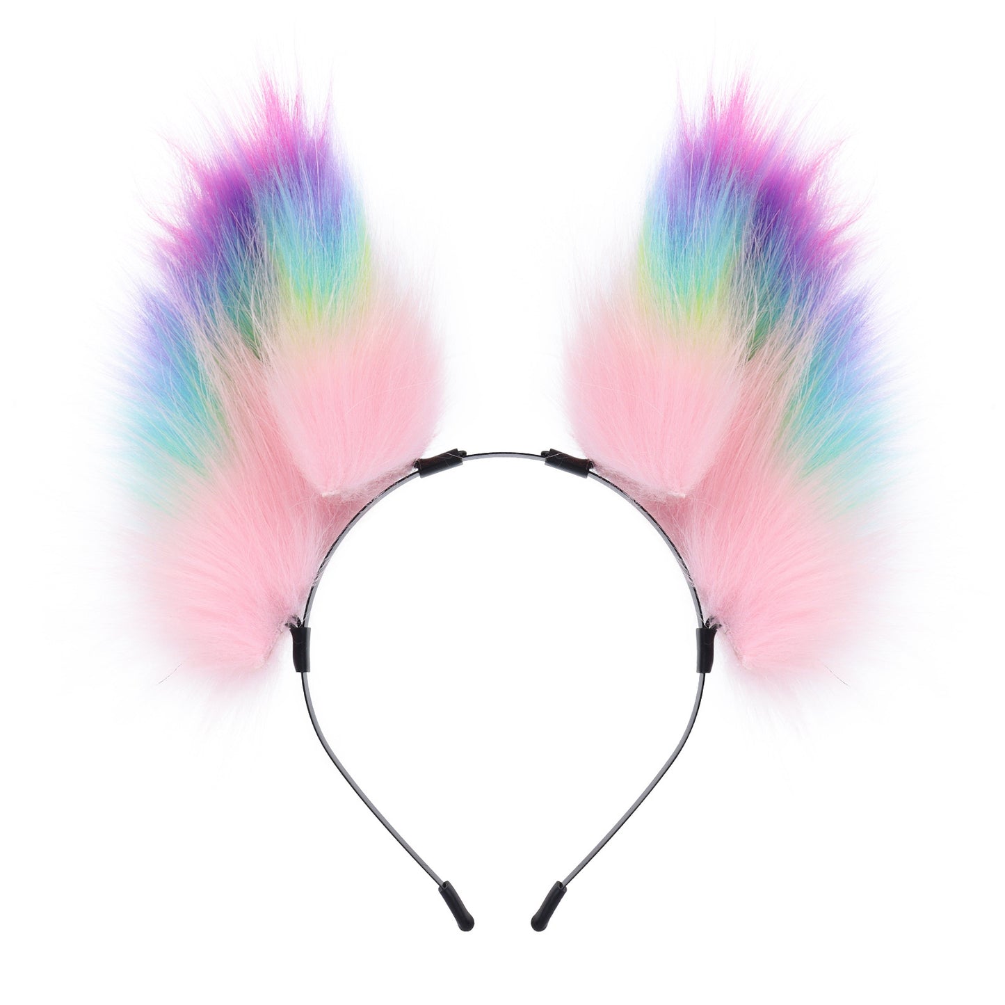 Handmade Colorful Plush Cat Ear Fox Headband Accessory Realistic Animal Ears Lolita Animal Ears Headband Summer Style