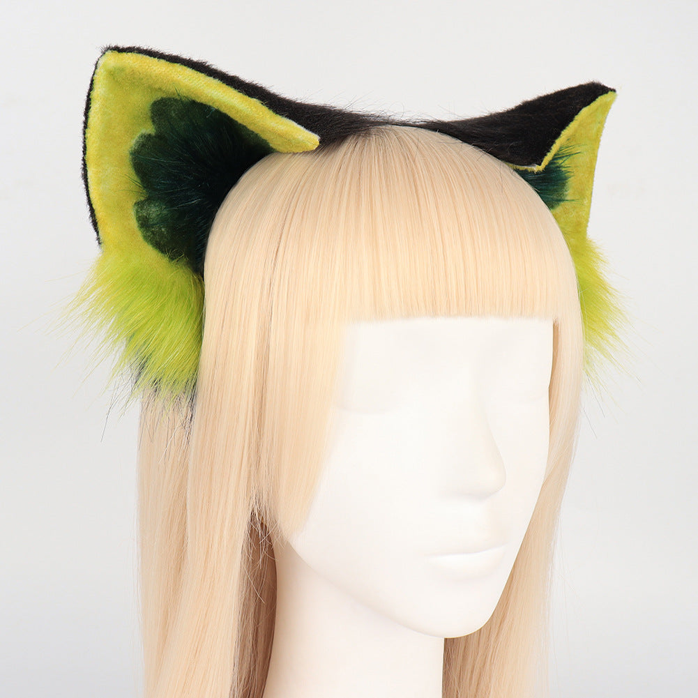 Collaboration Agent Xiaohei Cos Cat Ear Headband Plush Convention Animal Ears Headband Accessory