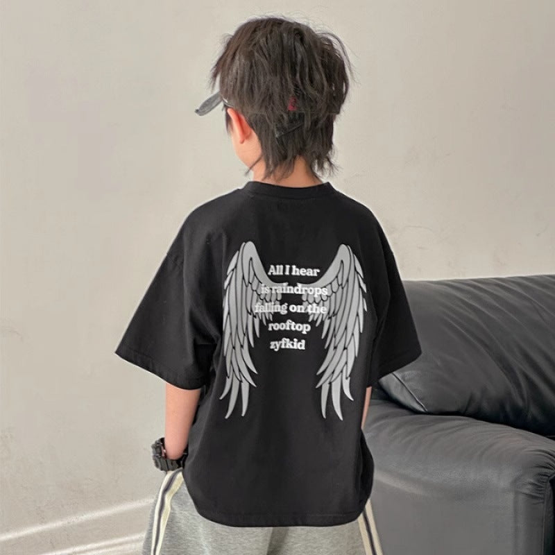 Children's Boys Short Sleeve T-Shirt Printed Casual Top