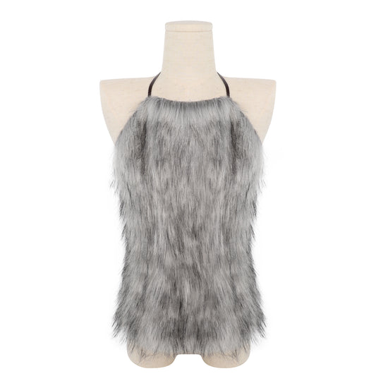 Halloween Faux Fur Caveman Costume Cosplay Viking Savage Costume Props