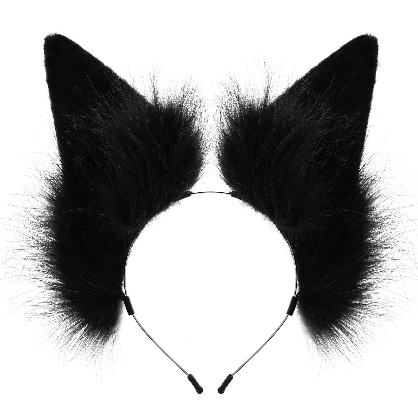 Fuzzy Cat Girl Animal Ears Headband, Cat Ears Cosplay Halloween Party Fox Ears Hair Accessory