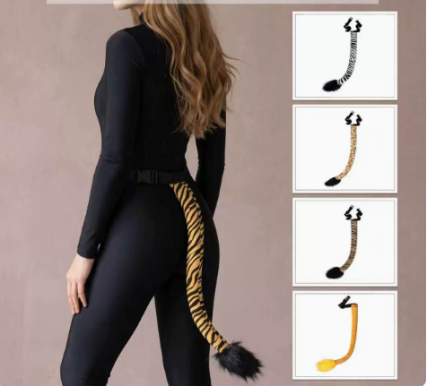 Halloween Costume Party Animal Tail Accessory - Lion, Zebra, Tiger, Giraffe Cosplay Animal Tail Prop