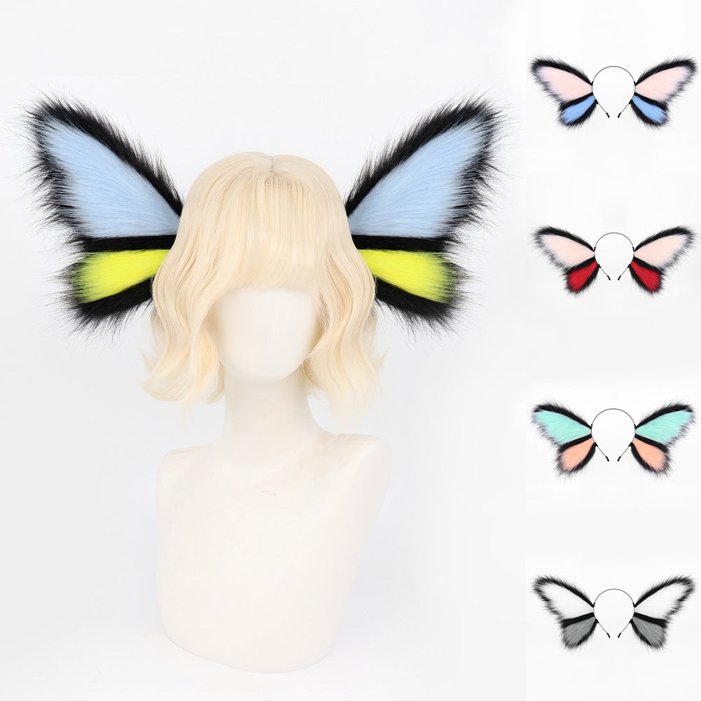 Halloween Headwear Animated Butterfly Hairband Elf Beast Ears KC Beast Head Accessory Multi-color Exaggerated Beast Ears Hairband