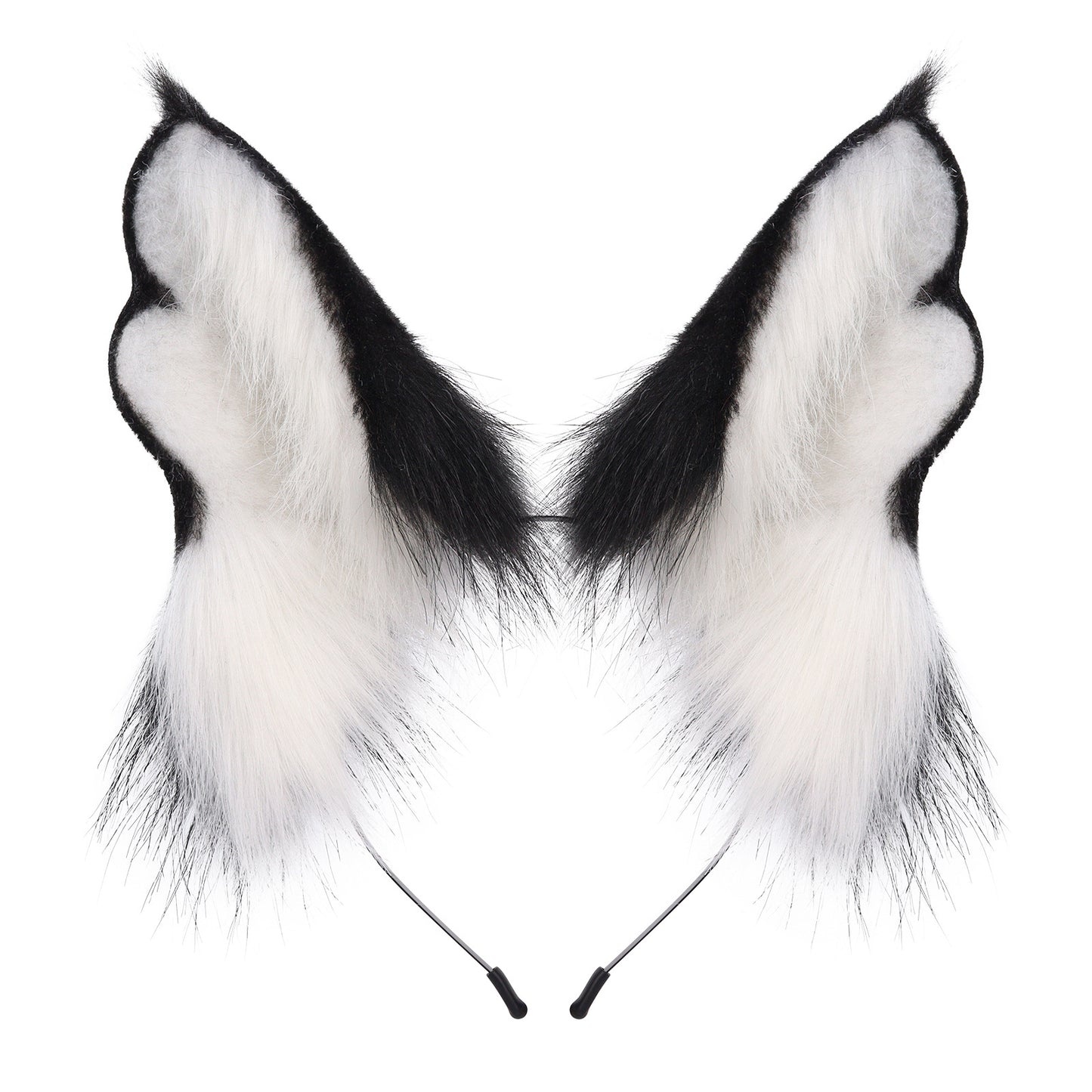 New Adjustable Faux Cat Ear Headband, Plush Animal Ears Hair Accessory for Halloween Cosplay