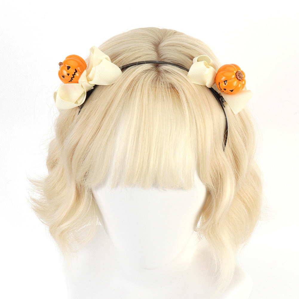 Halloween Pumpkin Headband Original Handmade Christmas Decoration Hair Accessory Cosplay Headband Cute Prop