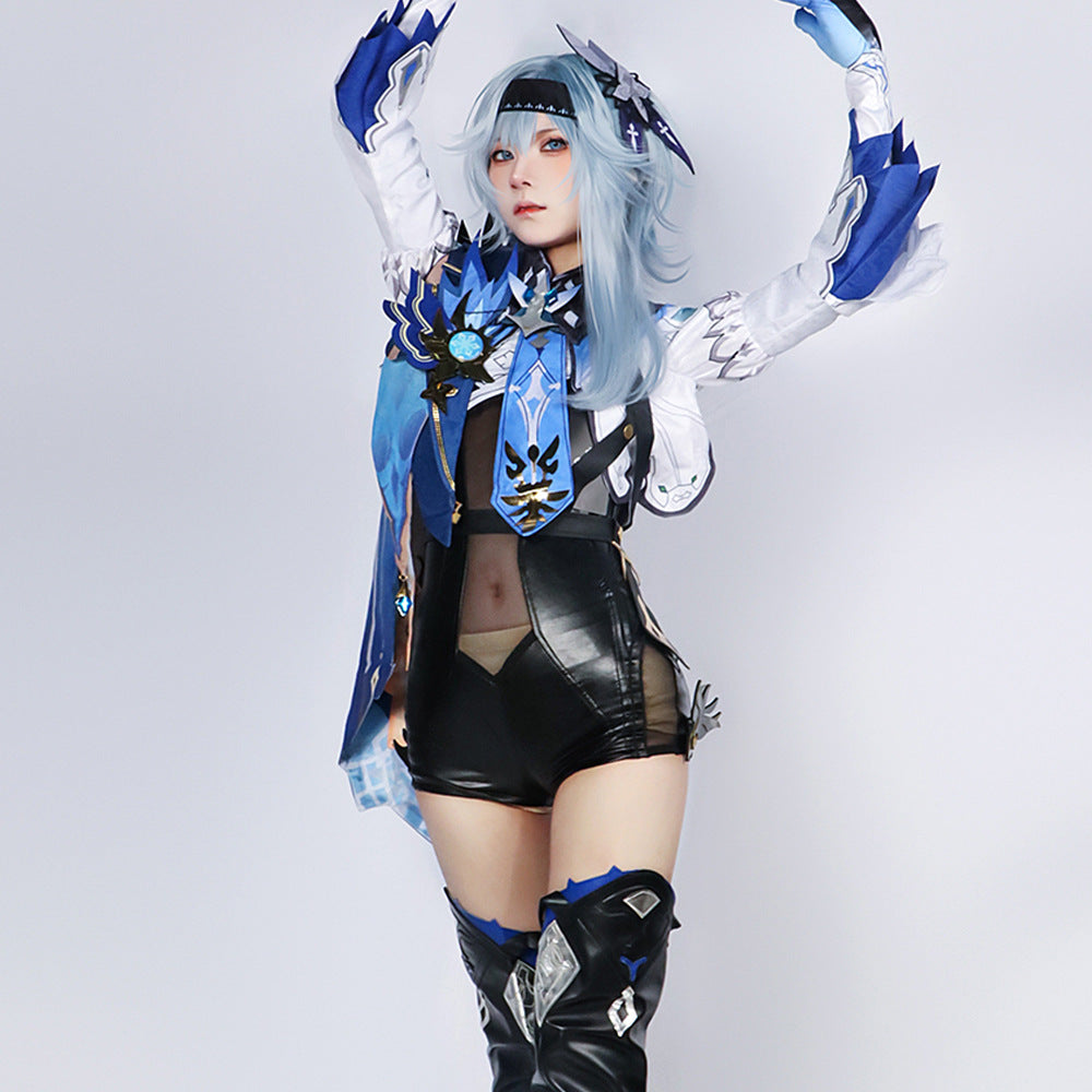 Eula Lawrence Cosplay Costume – Genshin Impact | Women's Spindrift Knight Set + Wig