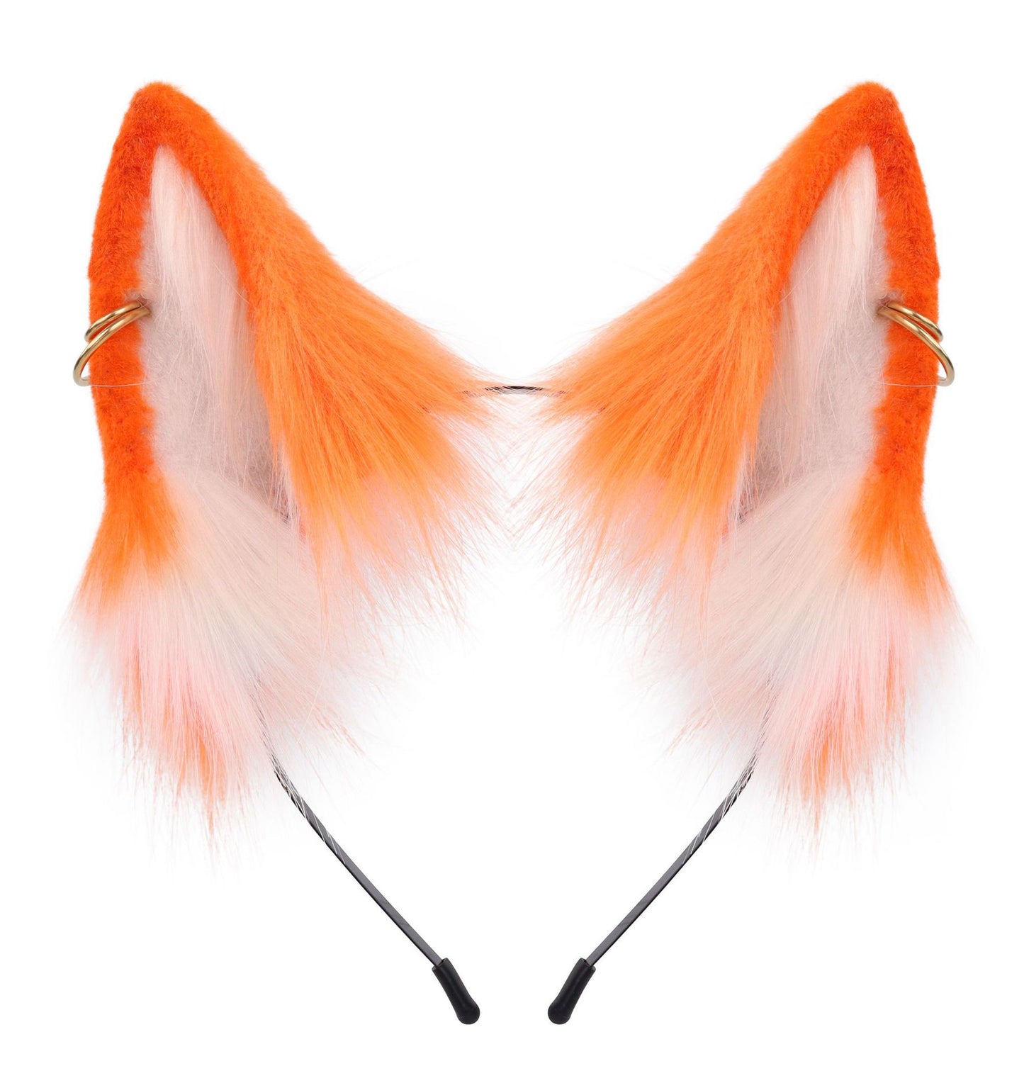 Faux Fur Fox Ears Cosplay Headband Accessory Handmade Animal Ears Hairband Live Stream Cat Ears Headwear