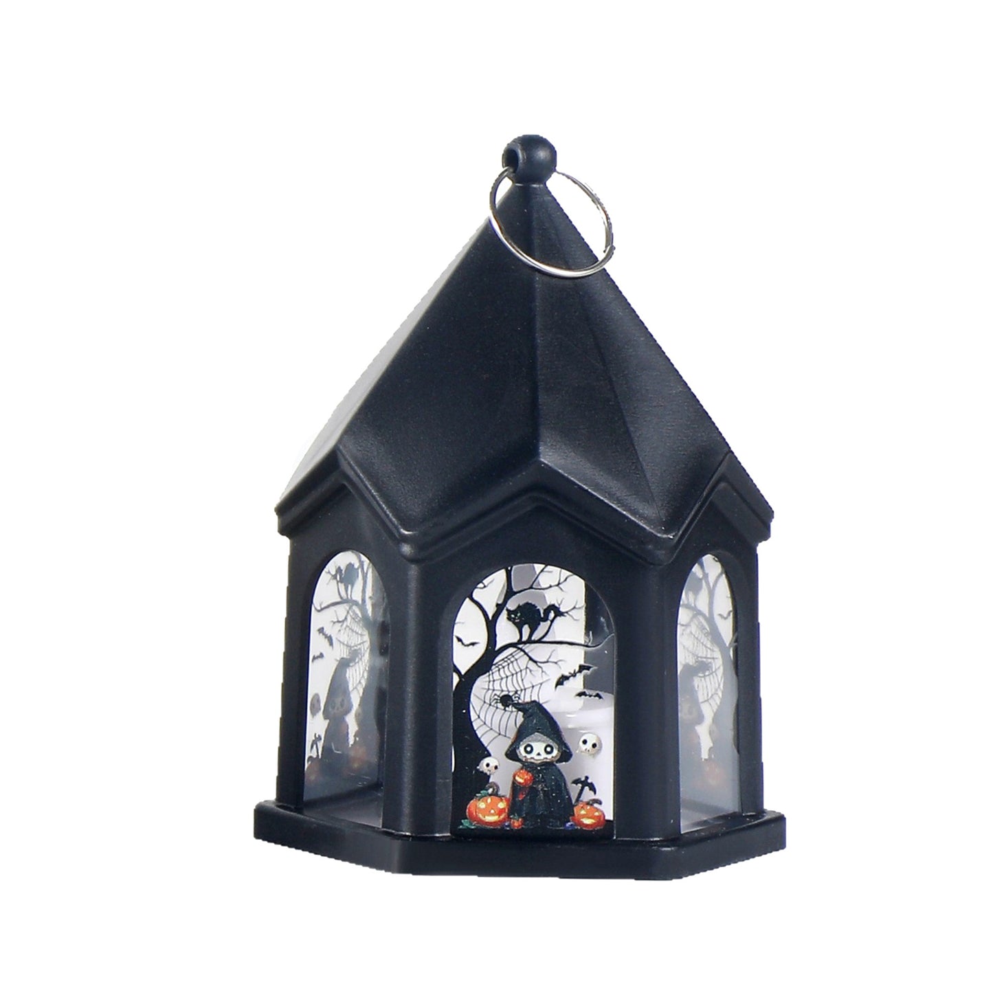 Halloween Castle Style Pumpkin Lantern Kids Carry Bag Halloween Decoration Hanging Ornament Props