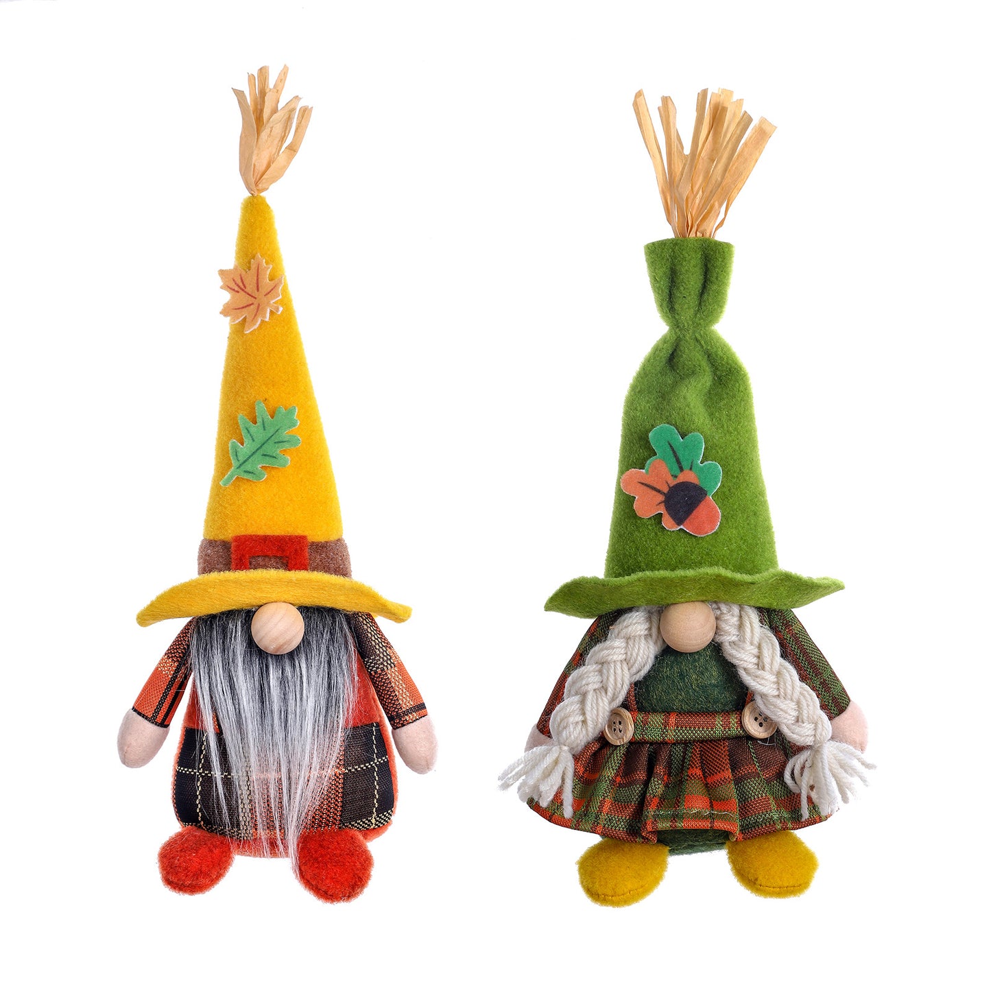 New Harvest Festival Decoration Harvest Season Dwarf Figurine Maple Leaf Rudolph Plush Faceless Doll Old Man