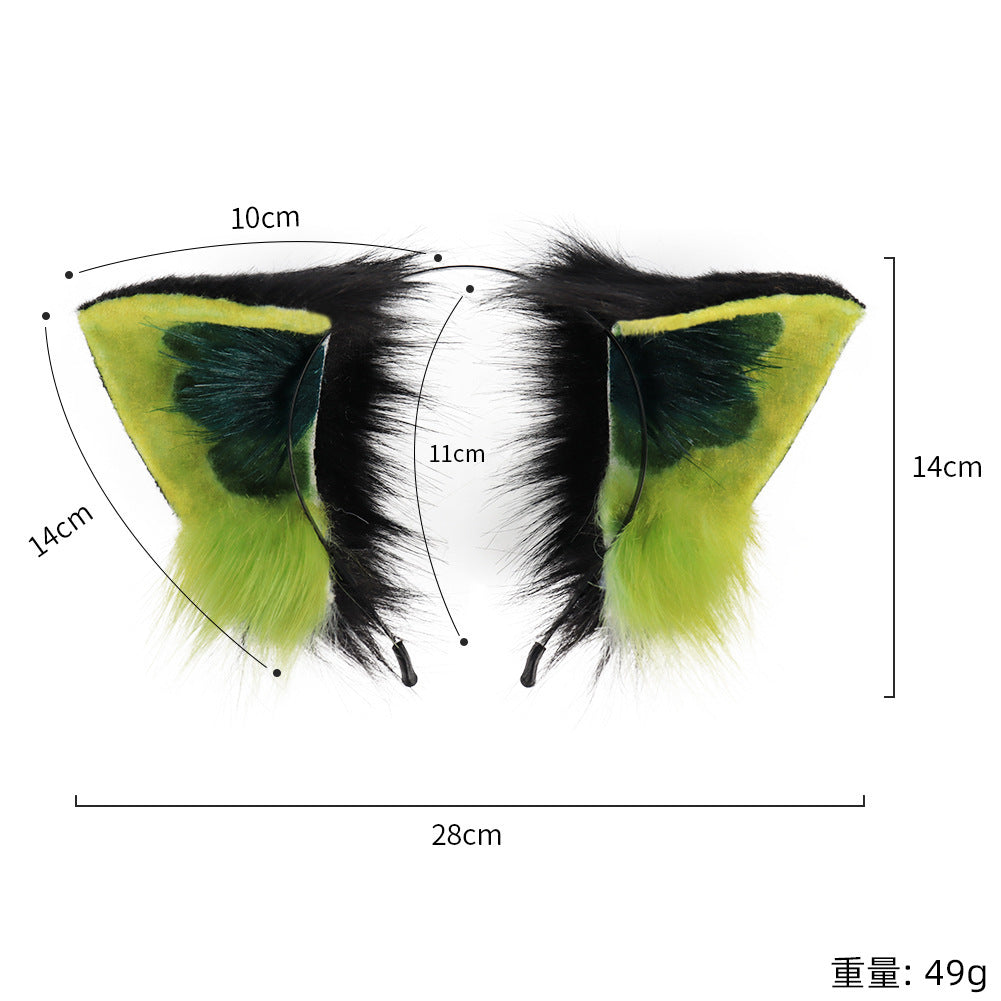 Collaboration Agent Xiaohei Cos Cat Ear Headband Plush Convention Animal Ears Headband Accessory